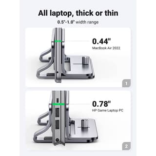 UGREEN LP258 Vertical Laptop Stand, Silver — 6