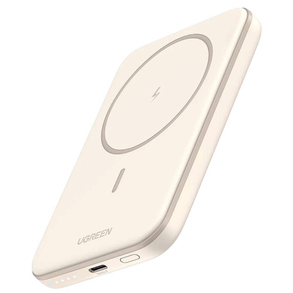 UGREEN PB561, 5000mAh, Type-C, Magnetic Power Bank, Beige