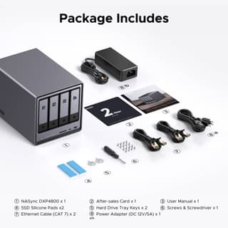 UGREEN NASync DXP4800, Intel N100, 8GB, Diskless, RJ45, USB, Type-C, HDMI, Space Gray — 5