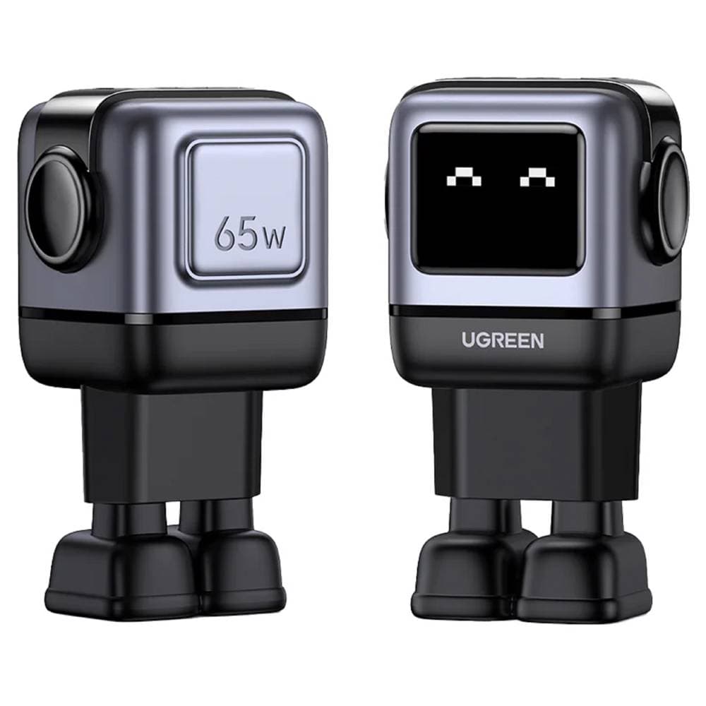 UGREEN CD361 Nexode Uno RobotGaN, 65W, USB, Type-C, Black/Grey