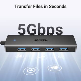 UGREEN CM219, USB 3.0 Hub, Black — 4