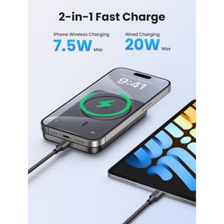 UGREEN PB561, 10000mAh 15W, Type-C, Magnetic Power Bank, Grey — 2