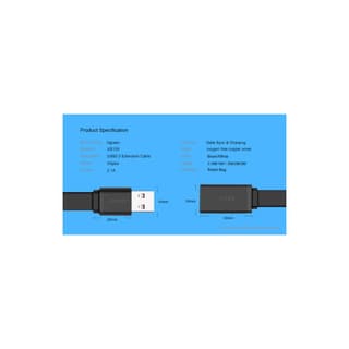 UGREEN US129, USB 3.0 a Male To Female, 1.5m, Black — 5