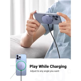 UGREEN CD245, MFI MagSafe 15W, Type-C to Magnetic Wireless Charger, Gray — 3