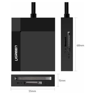 UGREEN CR125, USB 3.0 All In One Card Reader, 0.5m, Black — 6