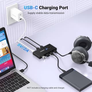 UGREEN US216, 2 In 4 Out USB 3.0 Sharing Switch Box, Black — 6