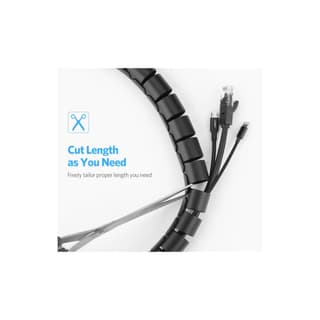 UGREEN LP121 Cable Organizer, 3m, Black — 3