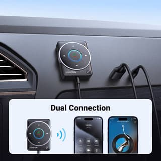 UGREEN CM723, Bluetooth 5.4 Aux Car Adapter, Black — 3