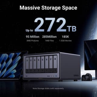 UGREEN NASync DXP8800 Plus, Intel i5 1235U, 8GB, Diskless, RJ45, USB, Type-C, HDMI, Space Gray — 3