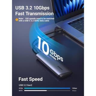 UGREEN CM767, M.2 NVMe SSD Enclosure, Grey — 4