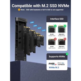 UGREEN CM767, M.2 NVMe SSD Enclosure, Grey — 5