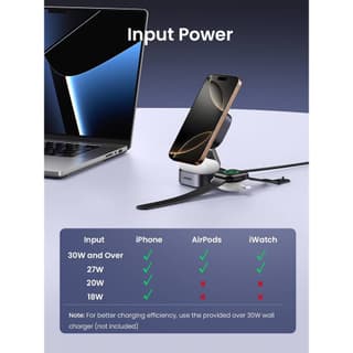 UGREEN W702 MagFlow Qi2, 25W, Magnetic Foldable Charging Station, Dark Gray — 2