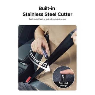 UGREEN LP821, Car Safety Hammer, Grey/Black — 2