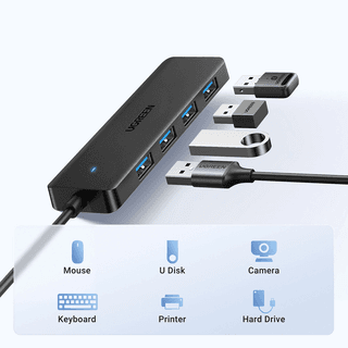 UGREEN CM219, USB, HUB, Black — 5