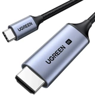 UGREEN CM565, Type-C To HDMI 8K Cable, 1m, Grey