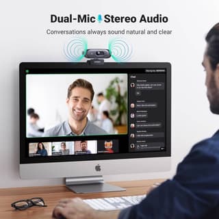 UGREEN CM778, 2K, Built-in Microphone, Webcam, Black — 6
