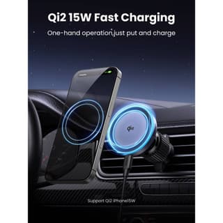 UGREEN 35970 Qi2, 15W, Wireless Car Mount Charger, Black/Grey — 6