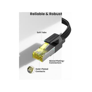 UGREEN NW189, CAT7 U/FTP, Lan Cable, 3m, Black — 2