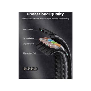 UGREEN NW189, CAT7 U/FTP, Lan Cable, 3m, Black — 6