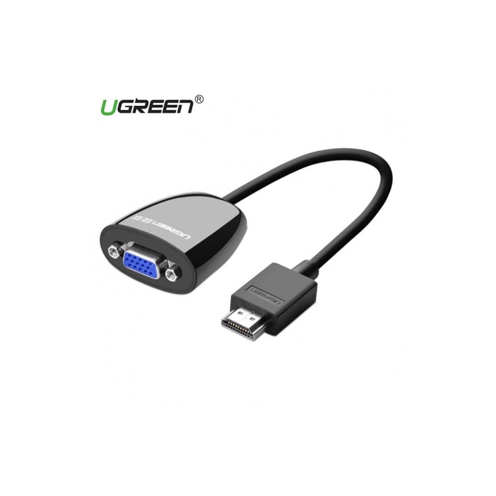UGREEN MM105, HDMI to VGA converter without Audio, Black