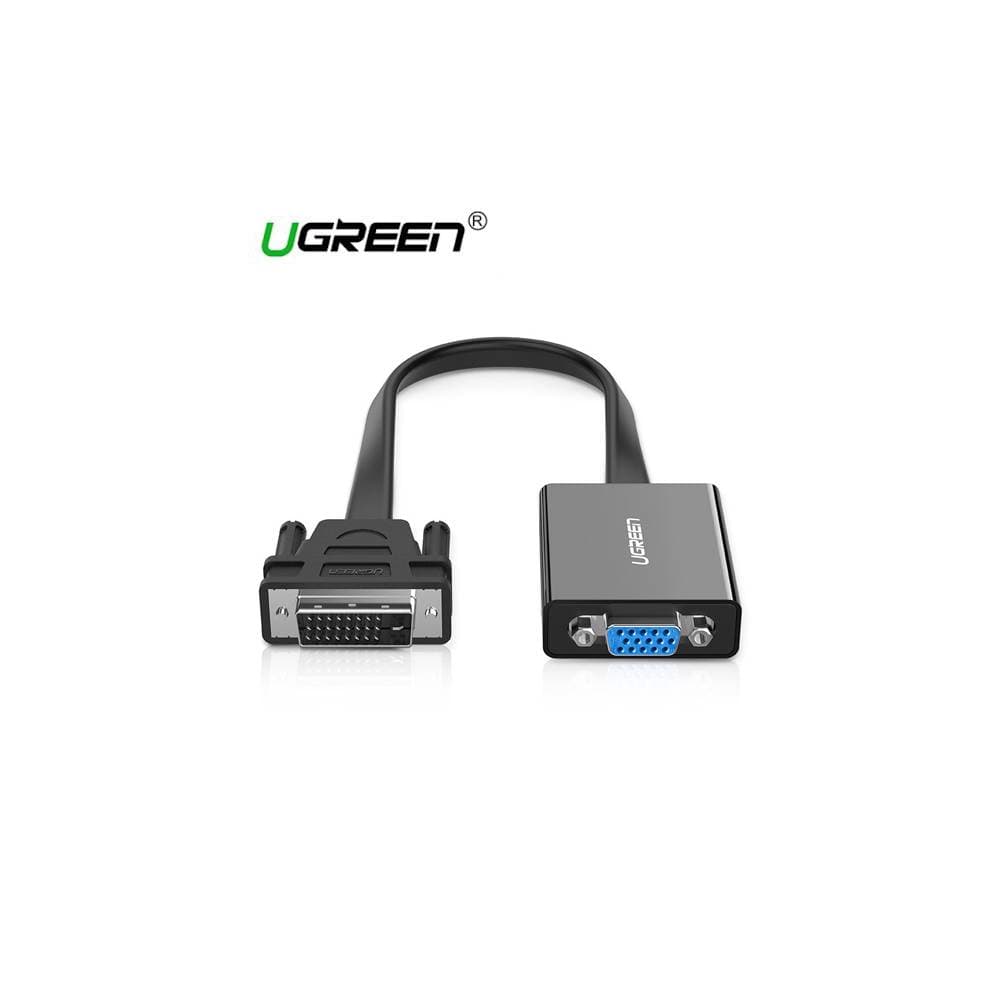 UGREEN MM108, DVI-D 24+1 to VGA/DVI, 15cm, Black