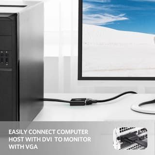 UGREEN MM108, DVI-D 24+1 to VGA/DVI, 15cm, Black — 5
