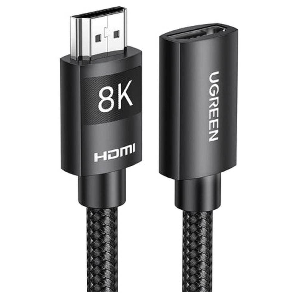 UGREEN HD151, 8K HDMI Extension Male To Female Cable, 0.5m, Black