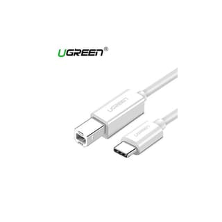 UGREEN US241, Printer Cable, Type-C to USB-B Cable, 1.5m, White