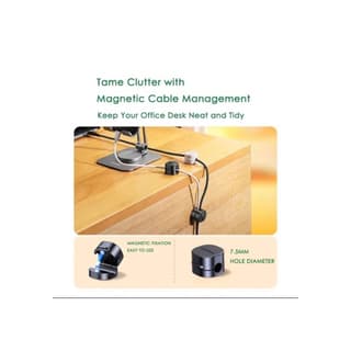 UGREEN LP886, 3Pcs, Magnetic Cable Organizer, Black — 5