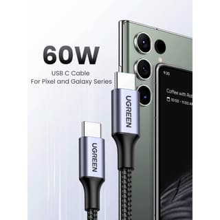 UGREEN US261, 60W, Type-C To Type-C, 0.5m, Grey — 5