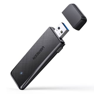 UGREEN CM492 AC1300 Wireless Network Adapter, USB 3.0, 1300Mbps, Black