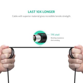 UGREEN US241, Type-C To USB-B, 2m, Black — 2