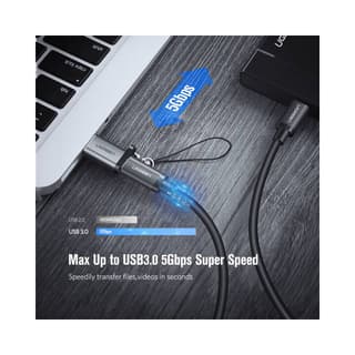 UGREEN US276 USB 3.0 to Type-C Adapter, Gray — 3