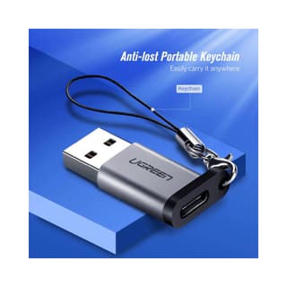UGREEN US276 USB 3.0 to Type-C Adapter, Gray — 5