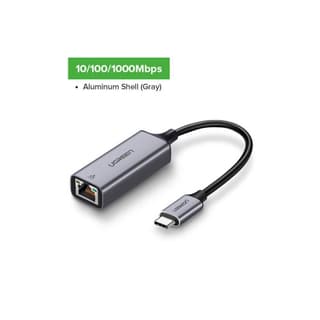 UGREEN CM199, USB Type-C to 10/100/1000M Ethernet Adapter, Space Gray — 5