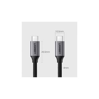 UGREEN US161, USB 3.1 Type-c To Type-c Cable, Video Data Cable, 1.5m, Black — 2
