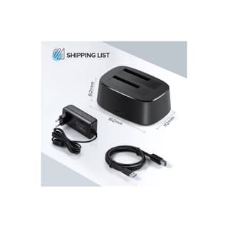 UGREEN CM198 USB 3.0 to SATA Dual-Bay Hard Drive Docking Station — 5