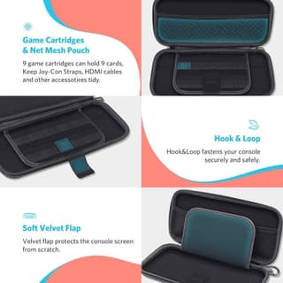 UGREEN LP174, Portable Case for Nintendo Switch, Black — 4