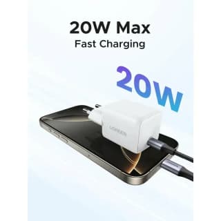 UGREEN X512, 20W, Type-C GaN Fast Charger, White — 5