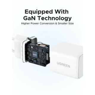 UGREEN X512, 20W, Type-C GaN Fast Charger, White — 6