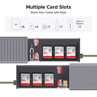 UGREEN CM856, Multi-function Card Reader Case, Grey — 5