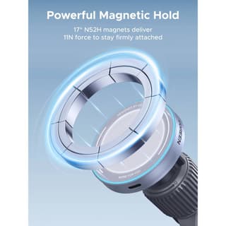 UGREEN W758 MagFlow, 25W, Magnetic Wireless Car Charger, Grey — 4