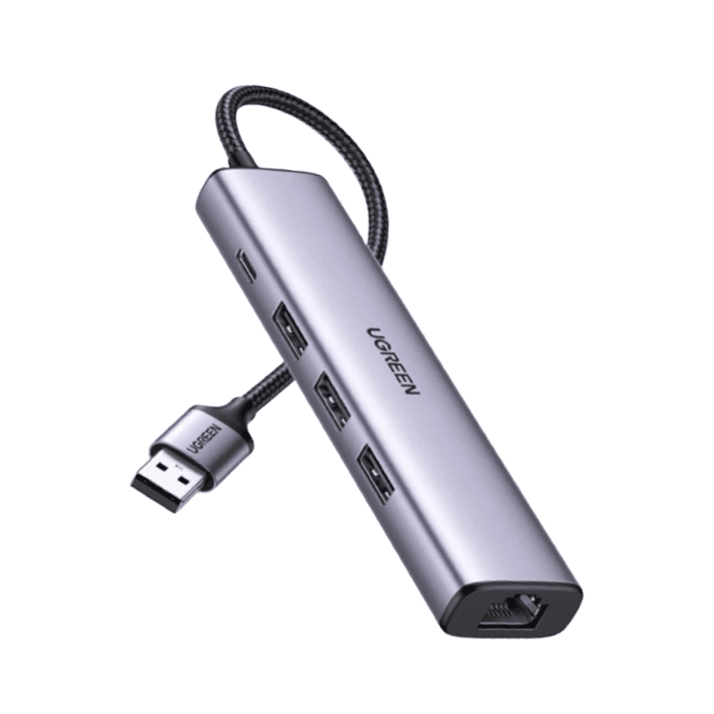 UGREEN CM475, USB, Type-C, LAN, HUB, Grey