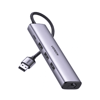 UGREEN CM475, USB, Type-C, LAN, HUB, Grey
