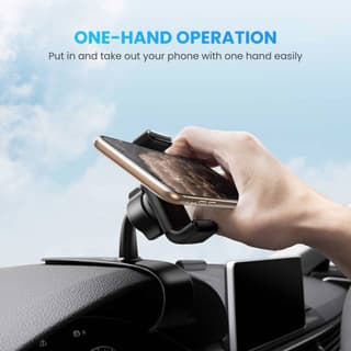 UGREEN LP189, Dashboard Snap Clip Phone Holder, Black — 3