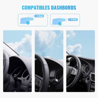 UGREEN LP189, Dashboard Snap Clip Phone Holder, Black — 5