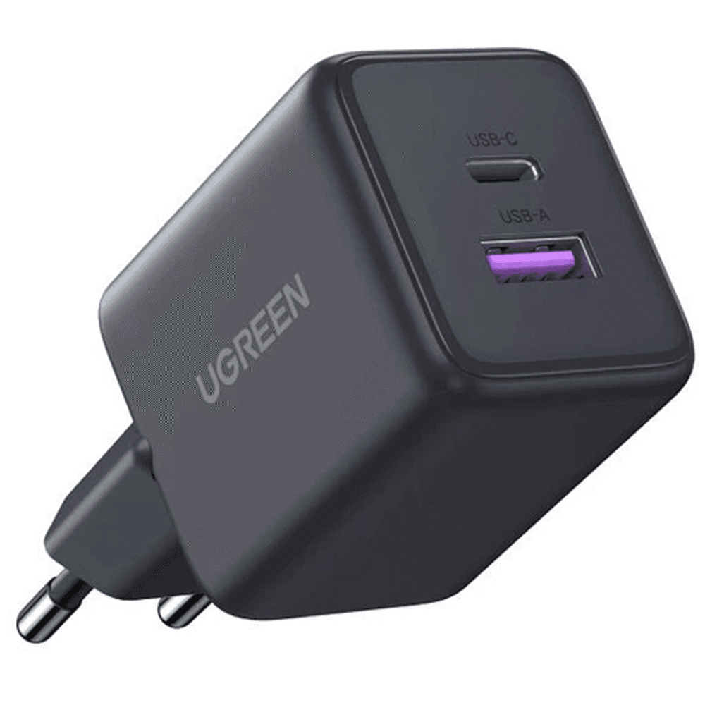 UGREEN X516, 30W, Type-C, USB, GaN Fast Charger, Black
