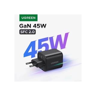 UGREEN X526, 45W, Dual Type-C GaN Fast Charger, Black — 4
