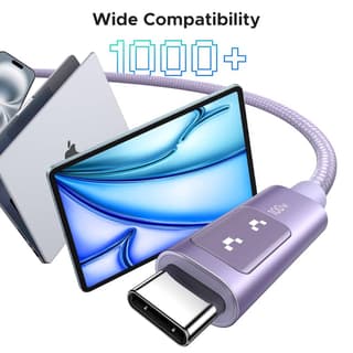 UGREEN Uno L509, 100W, Type-C to Type-C Fast Charging Cable, 1M, Purple — 4