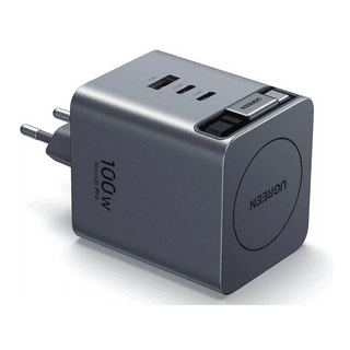 UGREEN X616, 100W, GaN Fast Charger with Retractable Cable, Grey